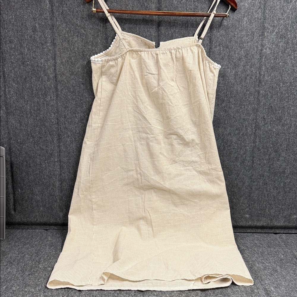 Velzera Beige and White Striped Blouse - Picture 7 of 7